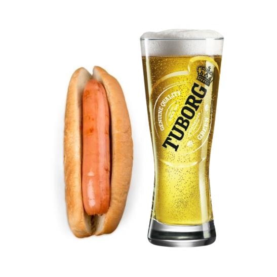 TUBORG 33CL + CHICKEN HOTDOG